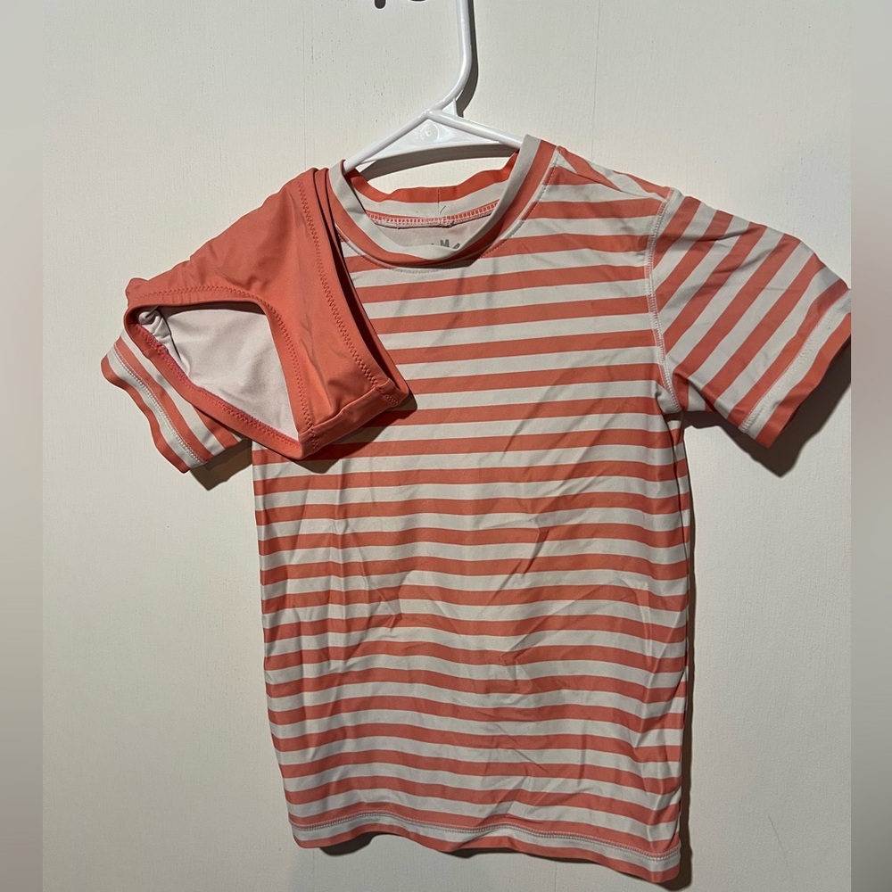 Primary Swimsuit - Size 4-5 - Coral & White